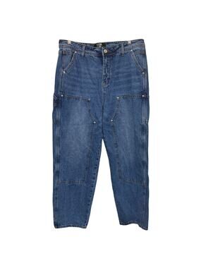 Monkey Ride Original Vintage Carpenter Jeans Size 11‎ Blue Denim 32x27